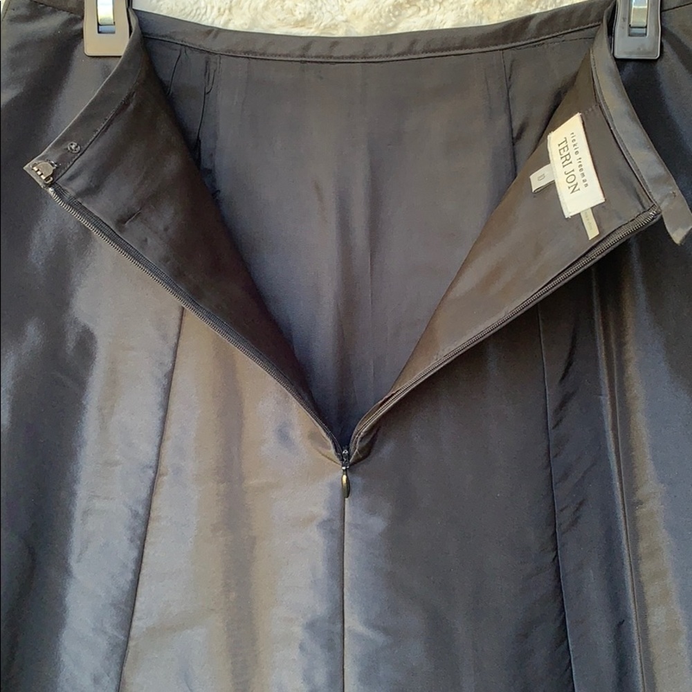 Teri Jon Black Taffeta Evening Skirt Sz10 - Picture 7 of 7